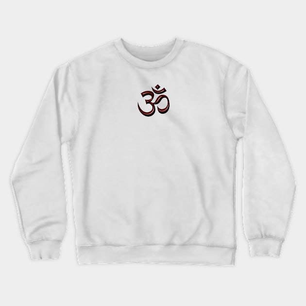 Wooden yoga Om peace sign Crewneck Sweatshirt by DrewskiDesignz